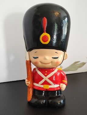 Rare Vintage Little Brave Soldier Boy Bank